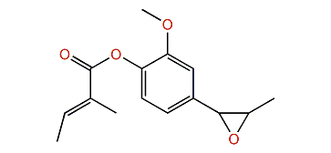 2-Methoxy-4-(3-methyloxiran-2-yl)-phenyl tiglate